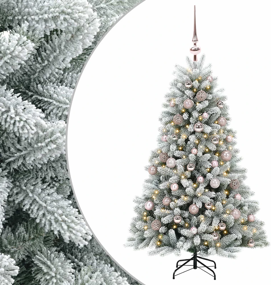 Dirbtinė Kalėdų eglutė su burbulais 120 cm 150 LED Šilta balta