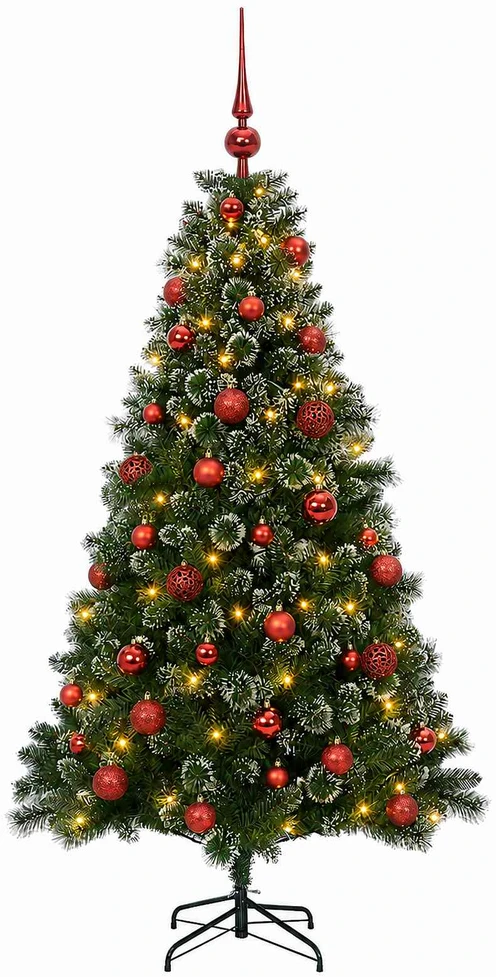 Dirbtinė Kalėdų eglutė su burbulais 120 cm 150 LED Šilta balta