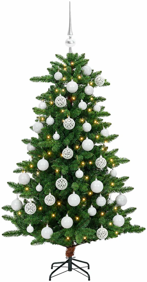 Dirbtinė Kalėdų eglutė su burbulais 120 cm 150 LED Šilta balta