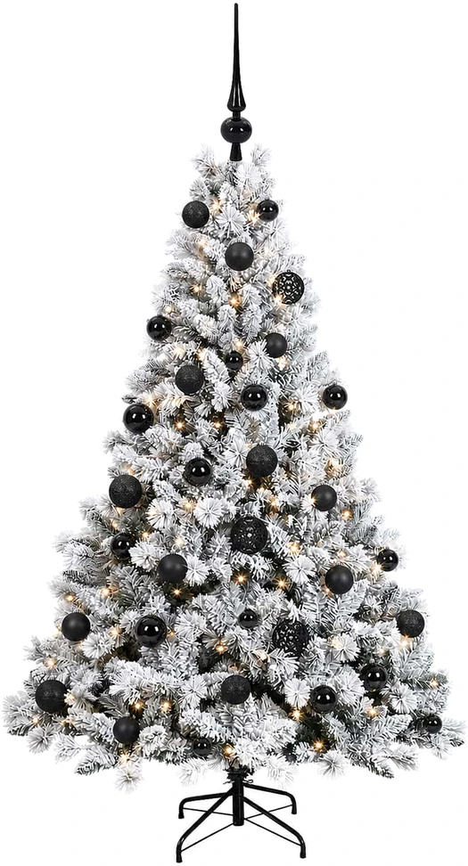 Dirbtinė Kalėdų eglutė su burbulais 120 cm 150 LED Šilta balta