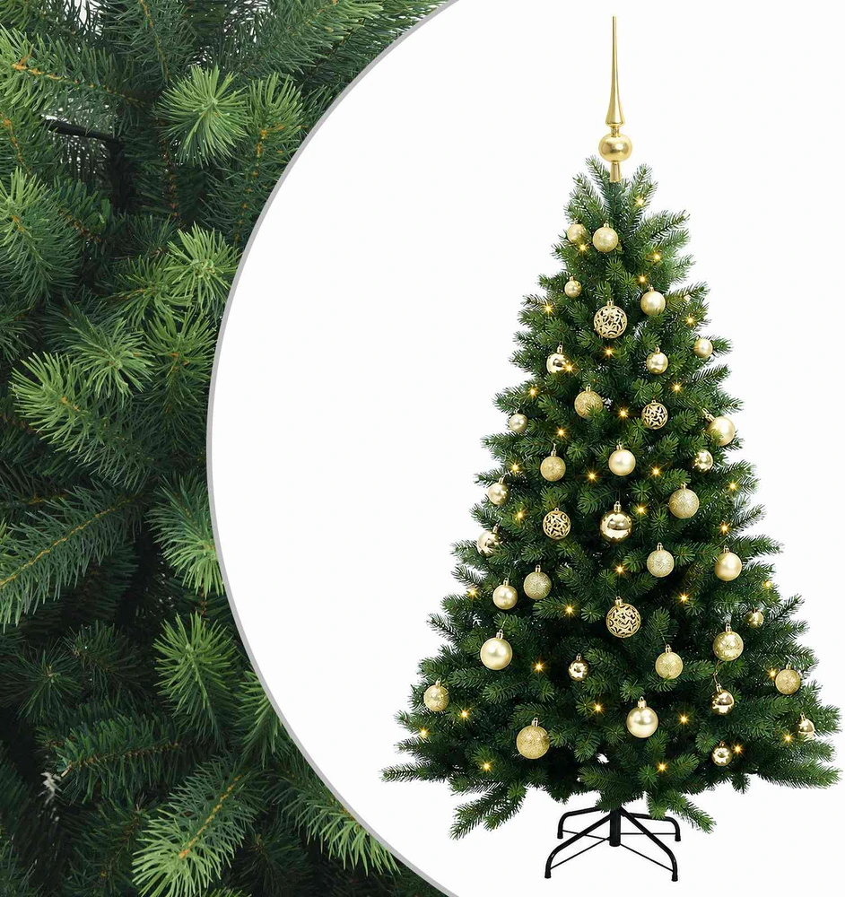 Dirbtinė Kalėdų eglutė su burbulais 120 cm 150 LED Šilta balta