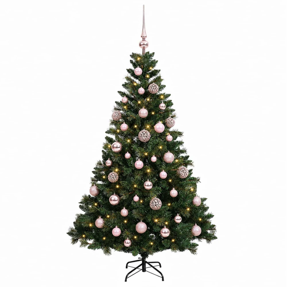 Dirbtinė Kalėdų eglutė su burbulais 120 cm 150 LED Šilta balta