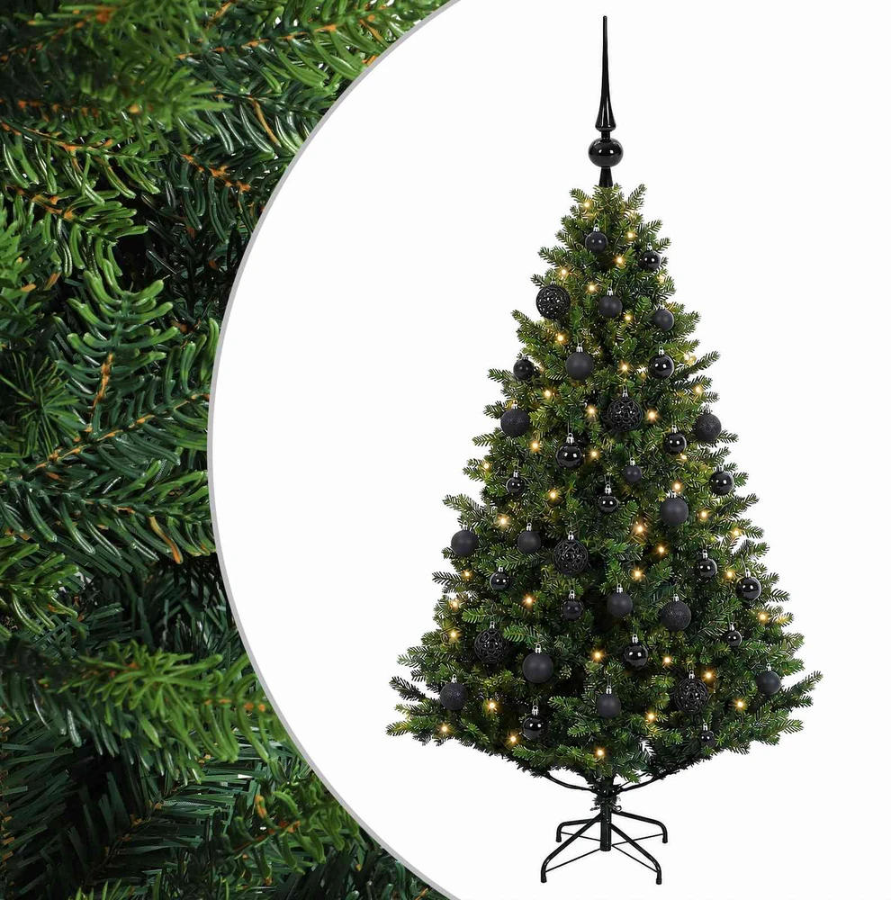 Dirbtinė Kalėdų eglutė su burbulais 120 cm 150 LED Šilta balta