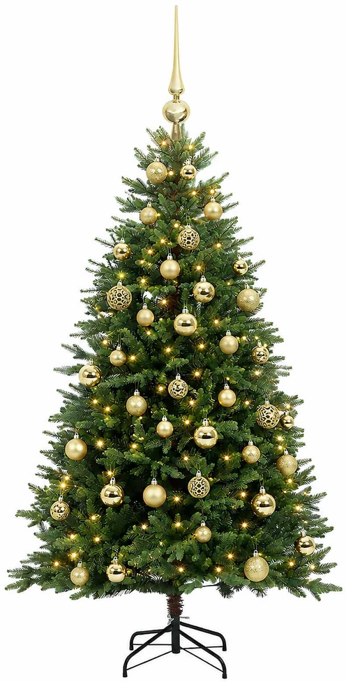 Dirbtinė Kalėdų eglutė su burbulais 120 cm 150 LED Šilta balta