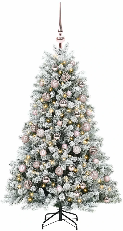 Dirbtinė Kalėdų eglutė su burbulais 120 cm 150 LED Šilta balta