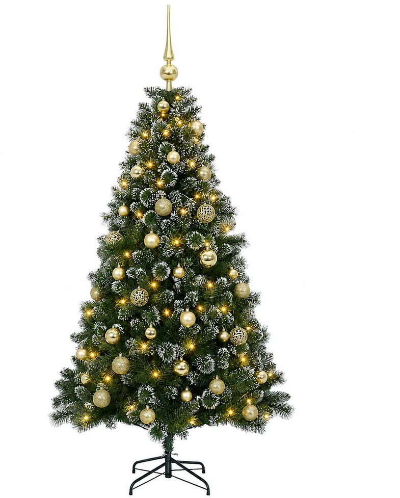 Dirbtinė Kalėdų eglutė su burbulais 120 cm 150 LED Šilta balta