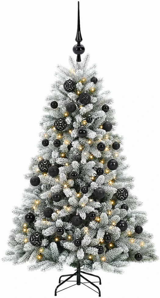 Dirbtinė Kalėdų eglutė su burbulais 120 cm 150 LED Šilta balta