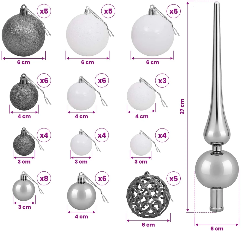Dirbtinė Kalėdų eglutė su burbulais 120 cm 150 LED Šilta balta