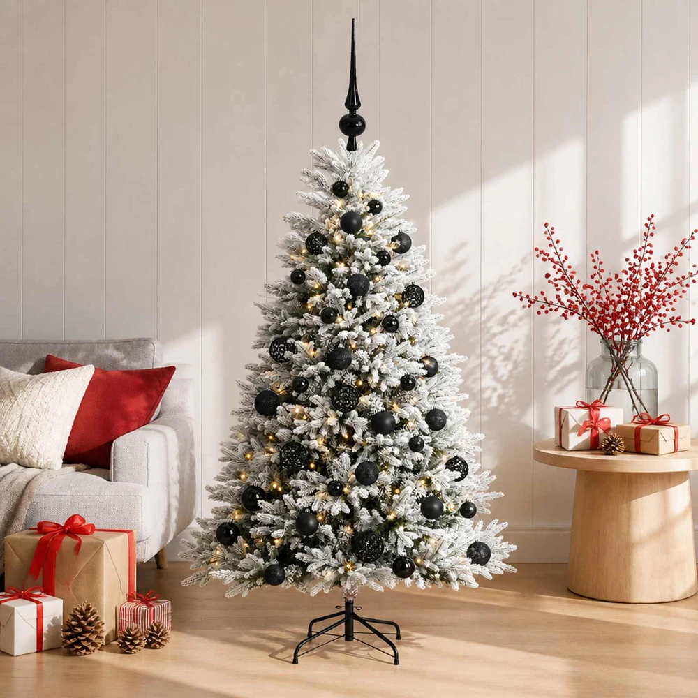 Dirbtinė Kalėdų eglutė su burbulais 120 cm 150 LED Šilta balta