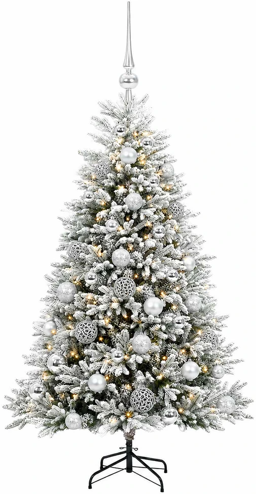 Dirbtinė Kalėdų eglutė su burbulais 120 cm 150 LED Šilta balta