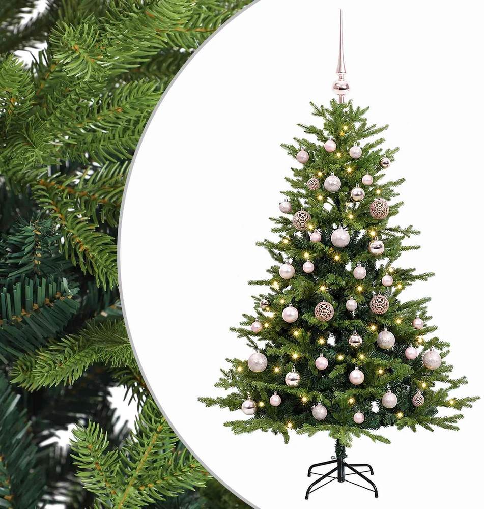 Dirbtinė Kalėdų eglutė su burbulais 120 cm 150 LED Šilta balta