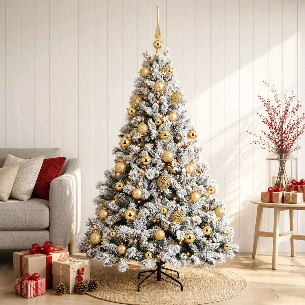 Dirbtinė Kalėdų eglutė su burbulais 150 cm 150 LED Šilta balta