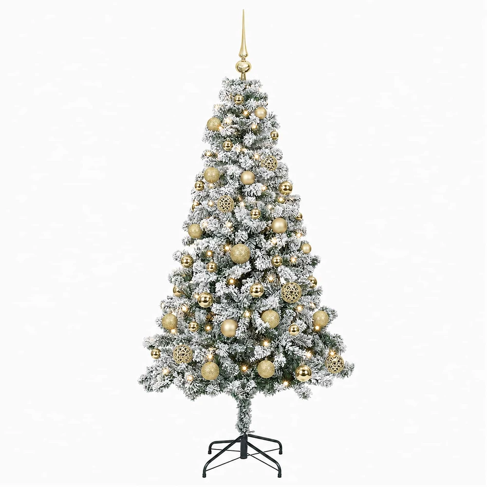 Dirbtinė Kalėdų eglutė su burbulais 150 cm 150 LED Šilta balta