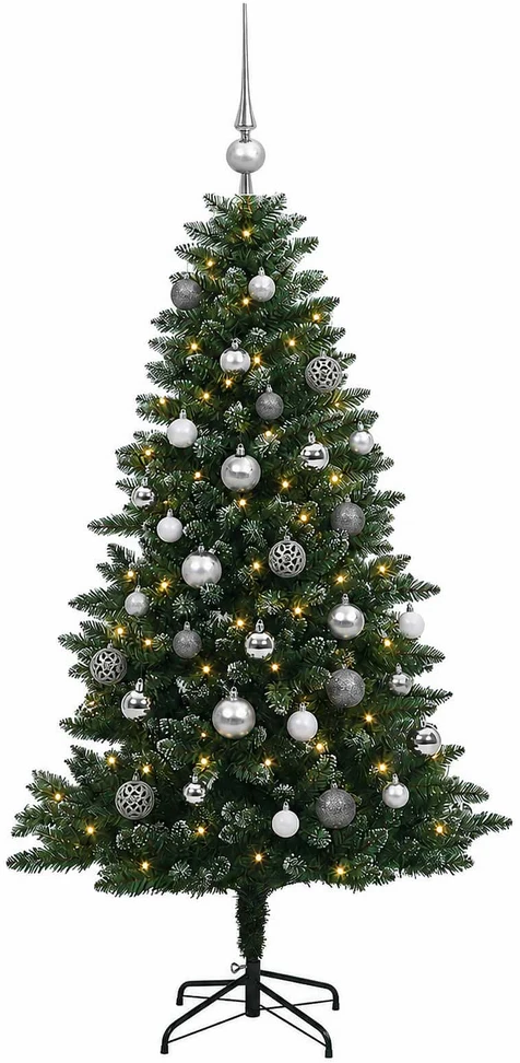 Dirbtinė Kalėdų eglutė su burbulais 150 cm 150 LED Šilta balta