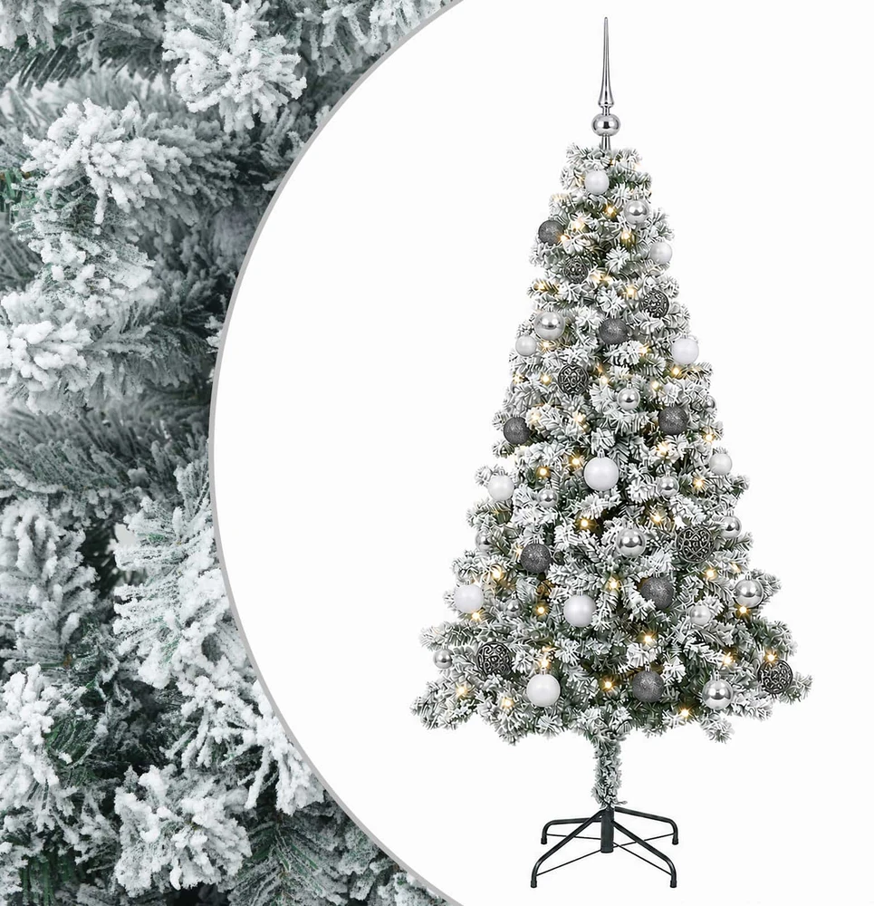 Dirbtinė Kalėdų eglutė su burbulais 150 cm 150 LED Šilta balta
