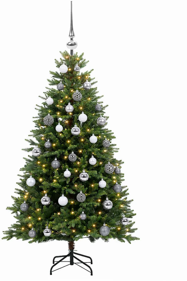 Dirbtinė Kalėdų eglutė su burbulais 150 cm 150 LED Šilta balta