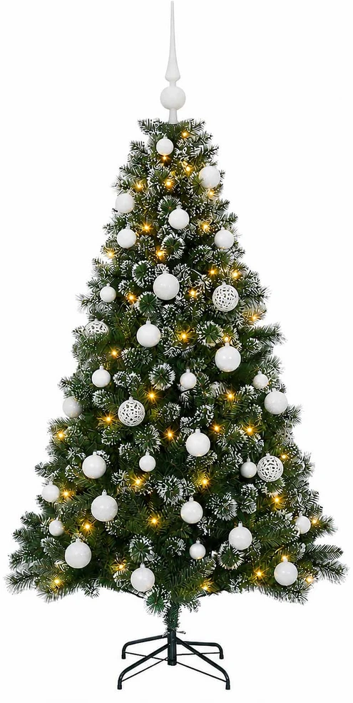 Dirbtinė Kalėdų eglutė su burbulais 150 cm 150 LED Šilta balta