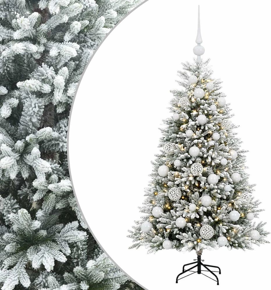 Dirbtinė Kalėdų eglutė su burbulais 150 cm 150 LED Šilta balta