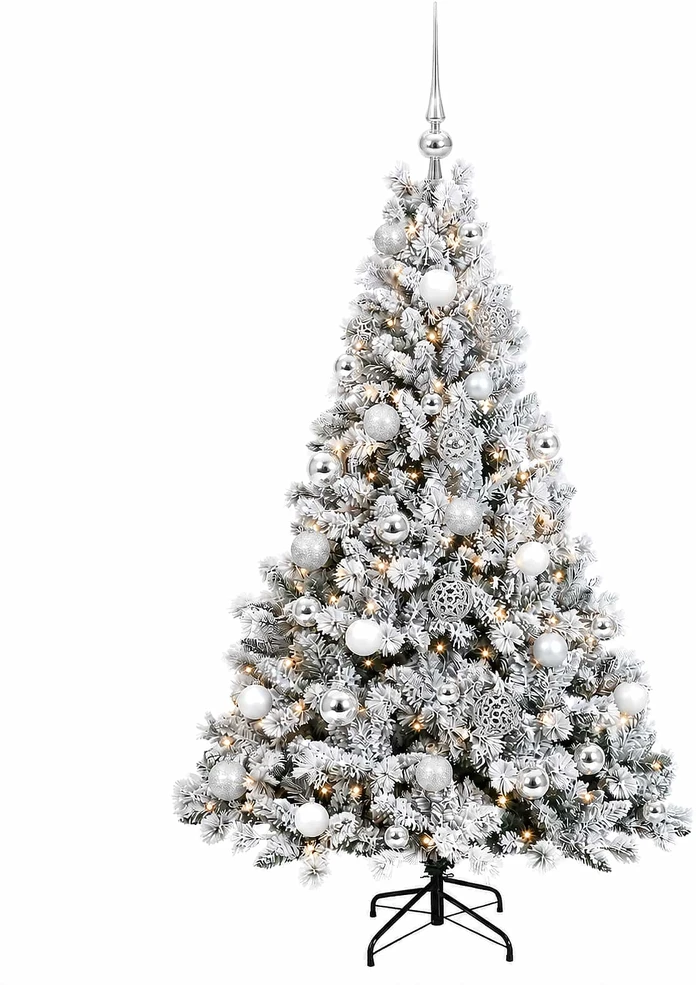 Dirbtinė Kalėdų eglutė su burbulais 150 cm 150 LED Šilta balta