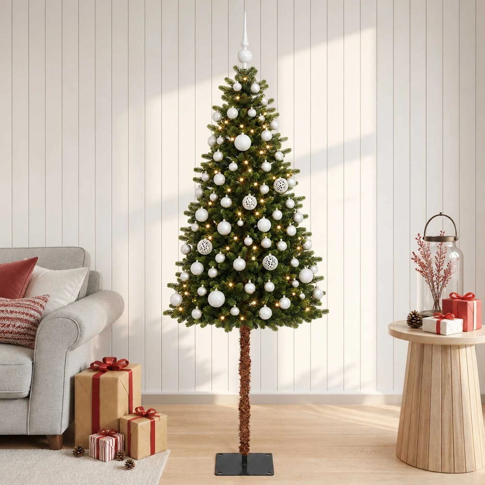 Dirbtinė Kalėdų eglutė su burbulais 150 cm 150 LED Šilta balta