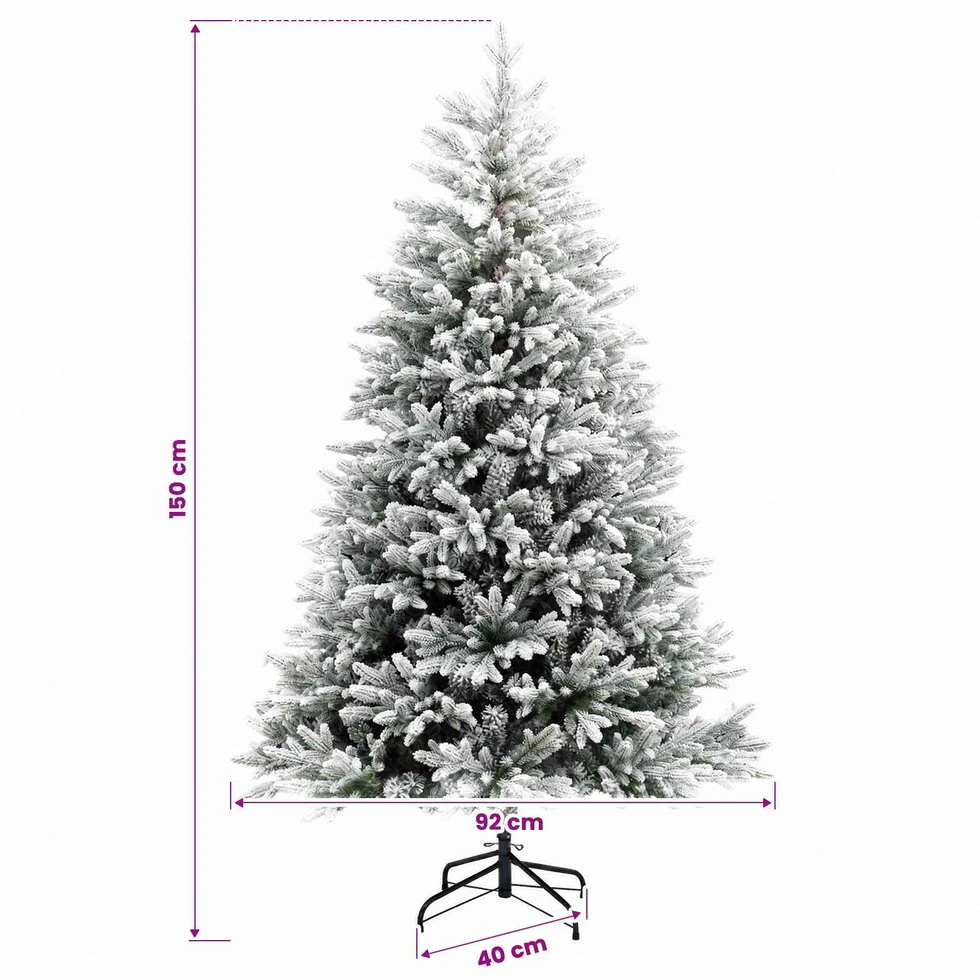 Dirbtinė Kalėdų eglutė su burbulais 150 cm 150 LED Šilta balta