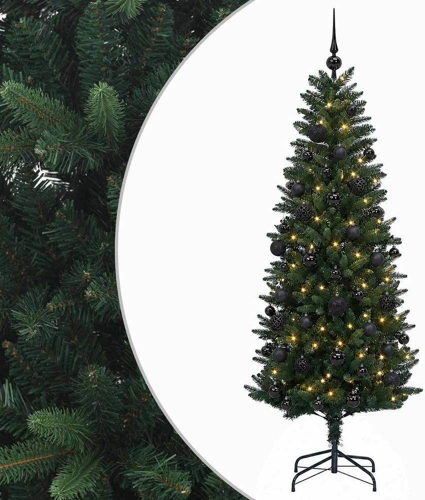 Dirbtinė Kalėdų eglutė su burbulais 150 cm 150 LED Šilta balta