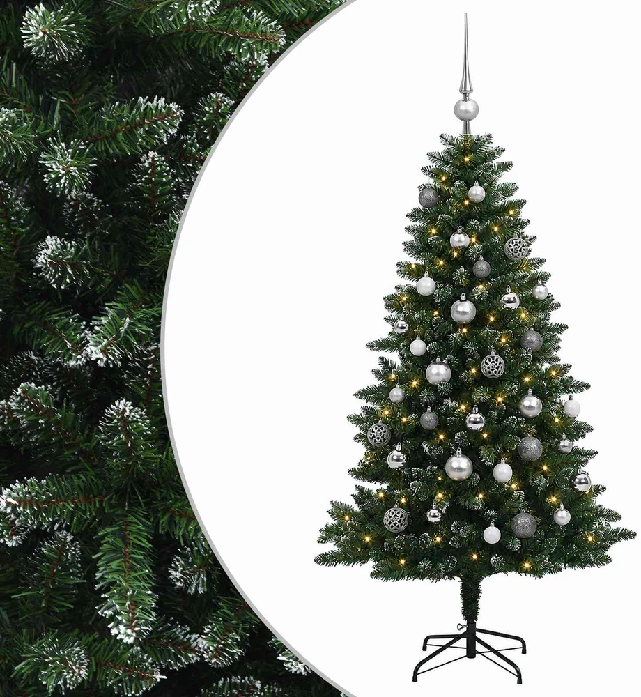 Dirbtinė Kalėdų eglutė su burbulais 150 cm 150 LED Šilta balta