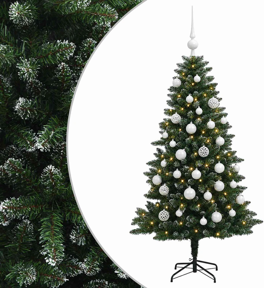 Dirbtinė Kalėdų eglutė su burbulais 150 cm 150 LED Šilta balta