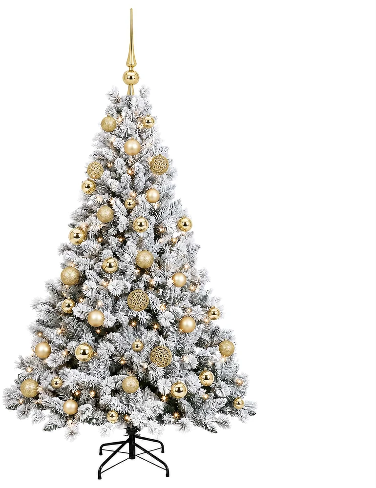 Dirbtinė Kalėdų eglutė su burbulais 150 cm 150 LED Šilta balta