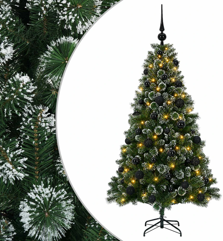 Dirbtinė Kalėdų eglutė su burbulais 150 cm 150 LED Šilta balta