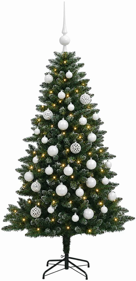 Dirbtinė Kalėdų eglutė su burbulais 150 cm 150 LED Šilta balta
