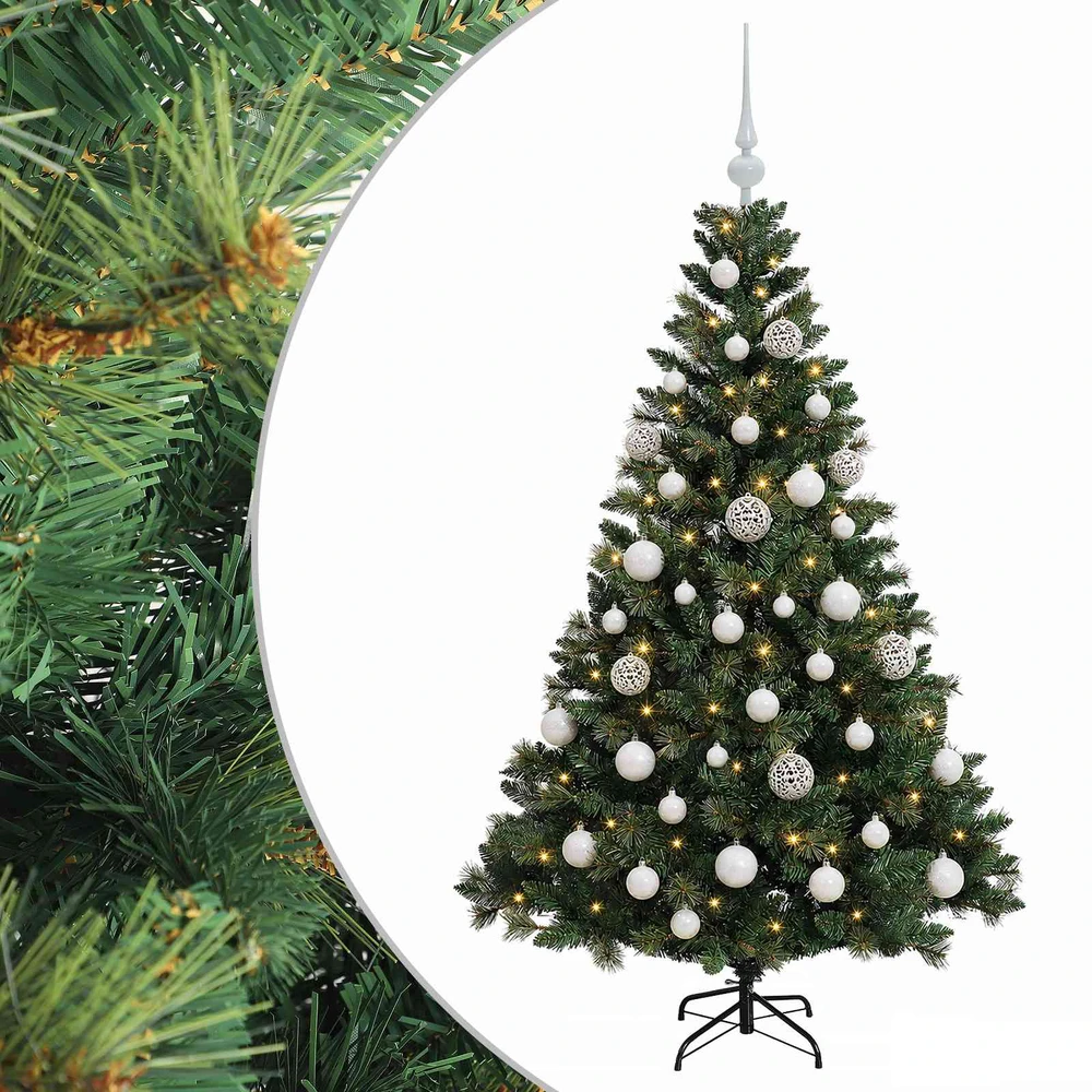 Dirbtinė Kalėdų eglutė su burbulais 150 cm 150 LED Šilta balta