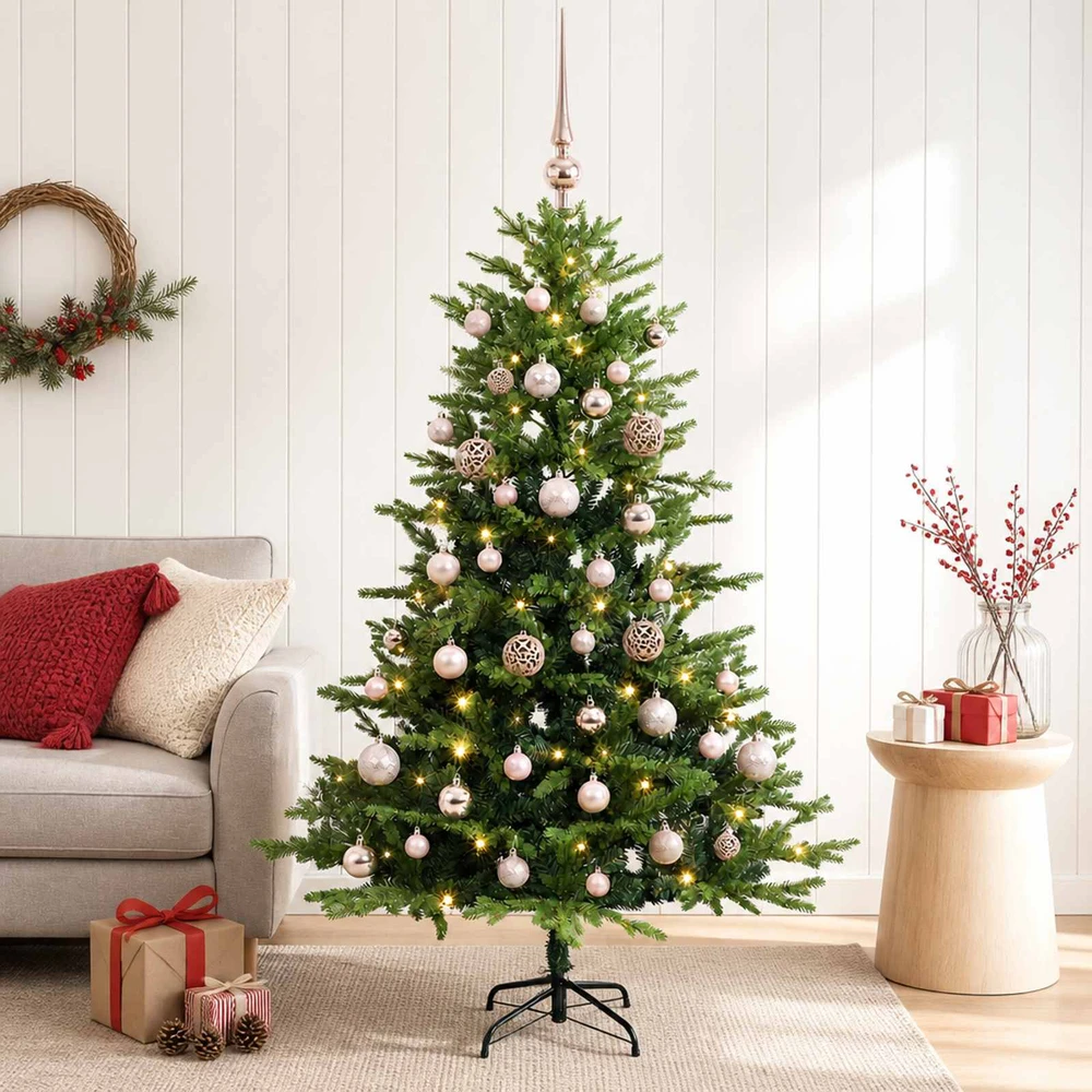 Dirbtinė Kalėdų eglutė su burbulais 150 cm 150 LED Šilta balta