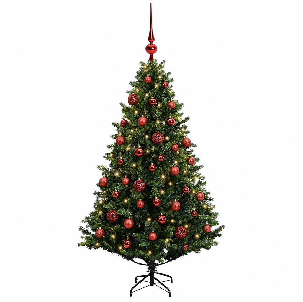 Dirbtinė Kalėdų eglutė su burbulais 150 cm 150 LED Šilta balta