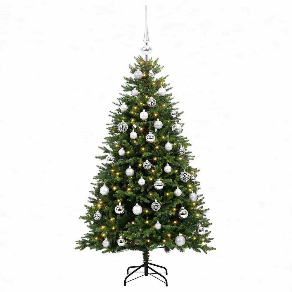 Dirbtinė Kalėdų eglutė su burbulais 150 cm 150 LED Šilta balta