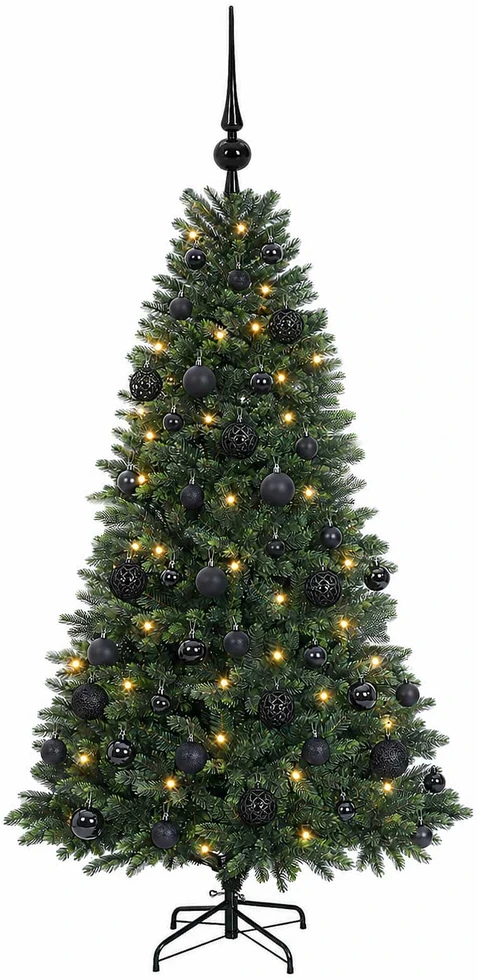Dirbtinė Kalėdų eglutė su burbulais 150 cm 150 LED Šilta balta