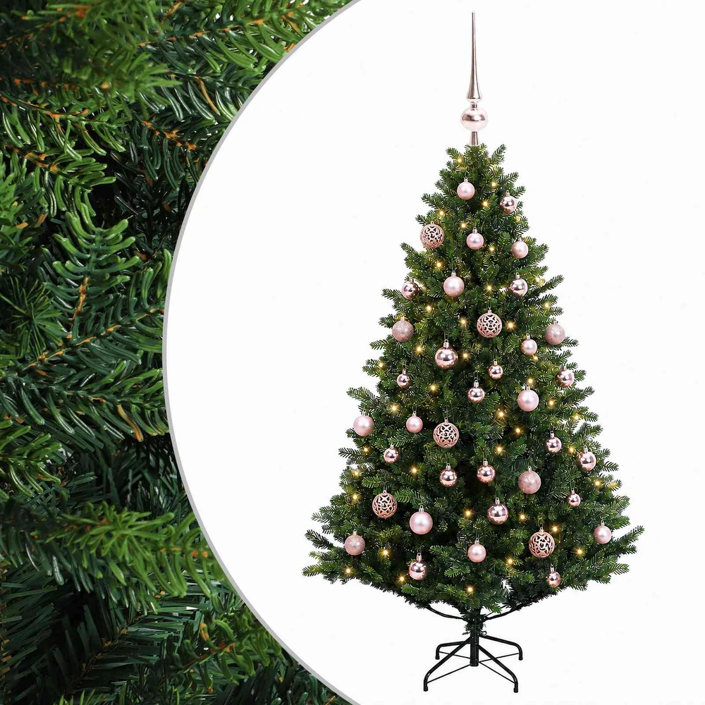 Dirbtinė Kalėdų eglutė su burbulais 150 cm 150 LED Šilta balta