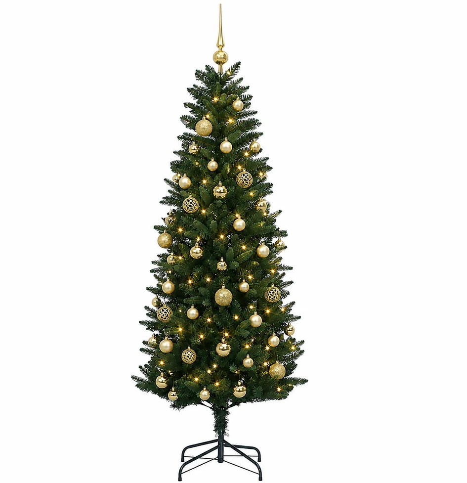 Dirbtinė Kalėdų eglutė su burbulais 150 cm 150 LED Šilta balta