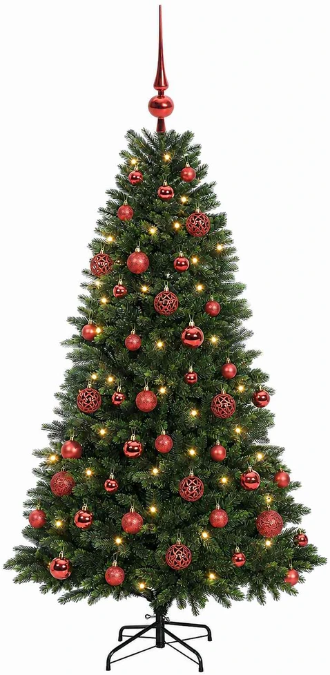 Dirbtinė Kalėdų eglutė su burbulais 150 cm 150 LED Šilta balta