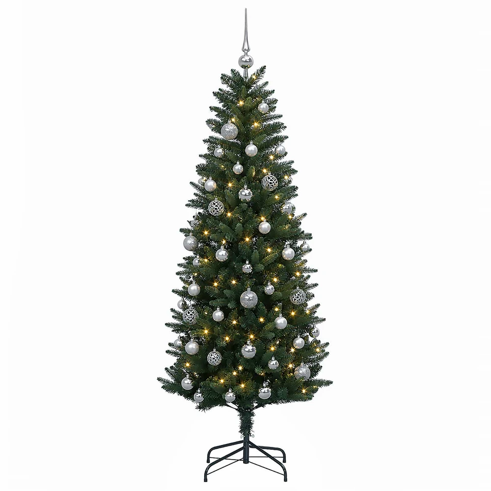 Dirbtinė Kalėdų eglutė su burbulais 150 cm 150 LED Šilta balta