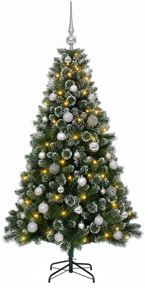 Dirbtinė Kalėdų eglutė su burbulais 150 cm 150 LED Šilta balta
