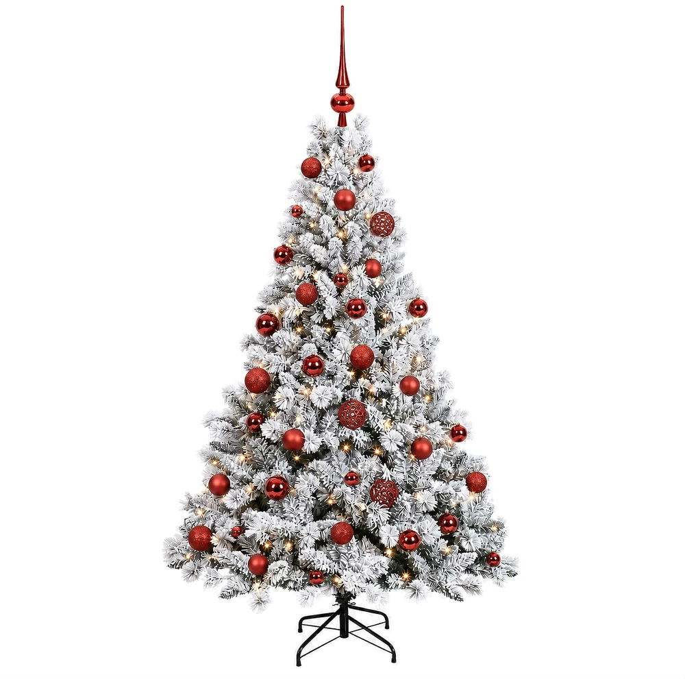 Dirbtinė Kalėdų eglutė su burbulais 150 cm 150 LED Šilta balta