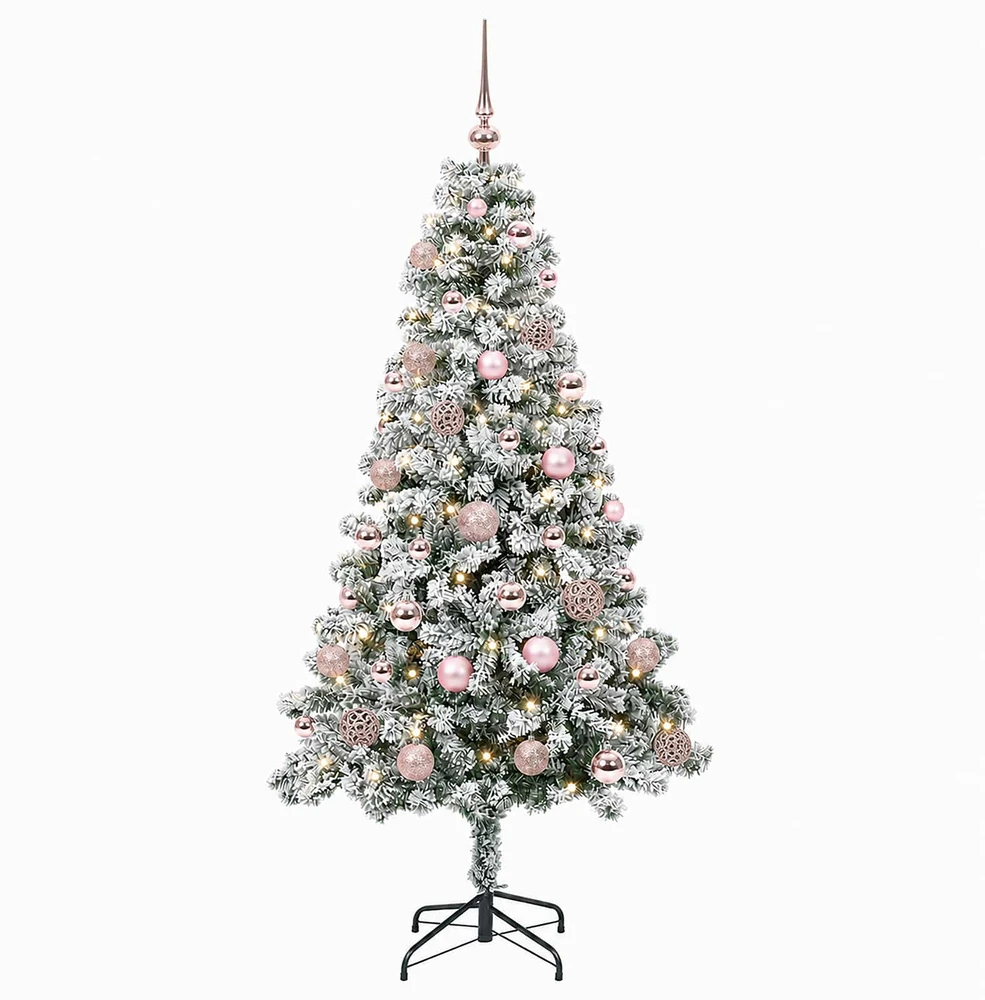 Dirbtinė Kalėdų eglutė su burbulais 150 cm 150 LED Šilta balta