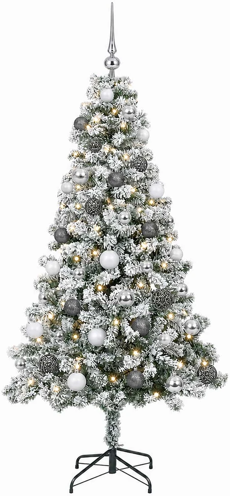 Dirbtinė Kalėdų eglutė su burbulais 150 cm 150 LED Šilta balta