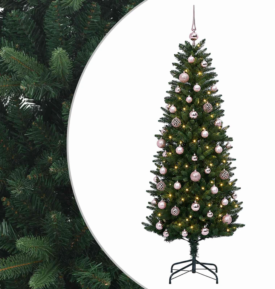 Dirbtinė Kalėdų eglutė su burbulais 150 cm 150 LED Šilta balta