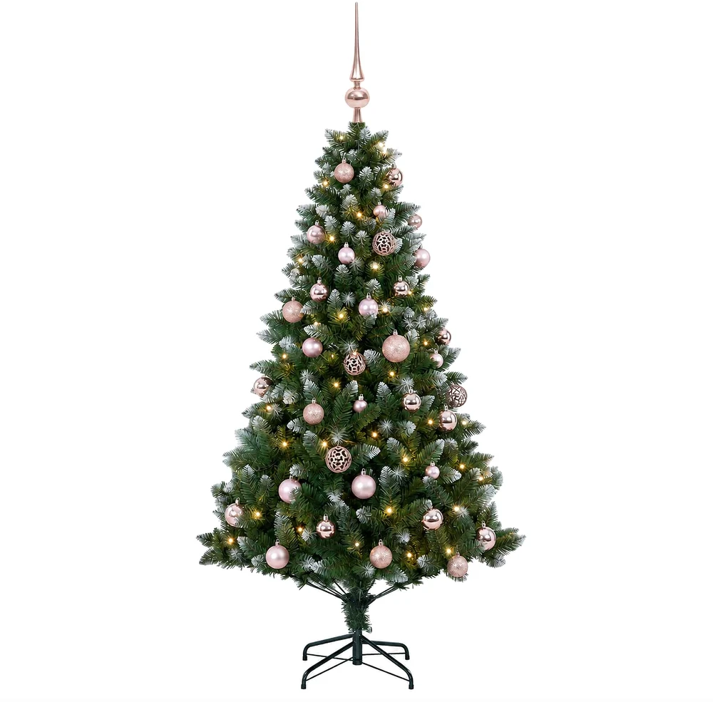 Dirbtinė Kalėdų eglutė su burbulais 150 cm 150 LED Šilta balta