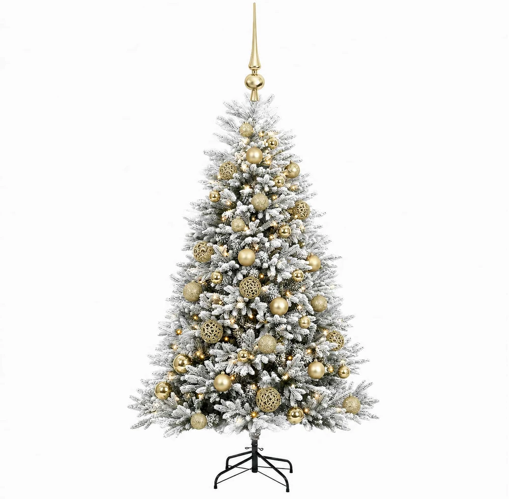 Dirbtinė Kalėdų eglutė su burbulais 150 cm 150 LED Šilta balta