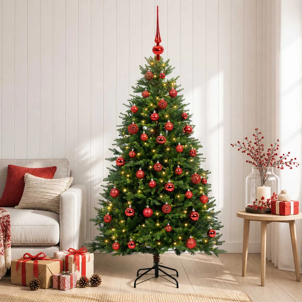 Dirbtinė Kalėdų eglutė su burbulais 150 cm 150 LED Šilta balta