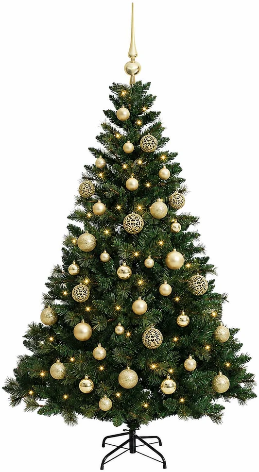 Dirbtinė Kalėdų eglutė su burbulais 150 cm 150 LED Šilta balta