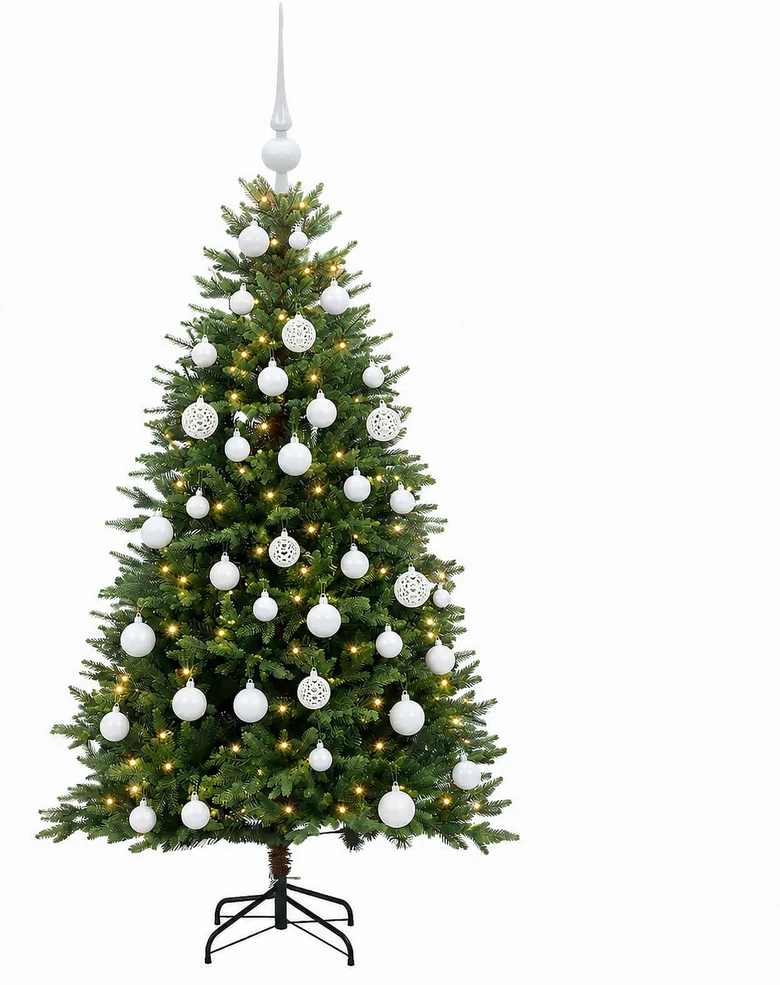 Dirbtinė Kalėdų eglutė su burbulais 150 cm 150 LED Šilta balta